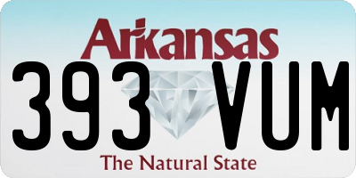 AR license plate 393VUM