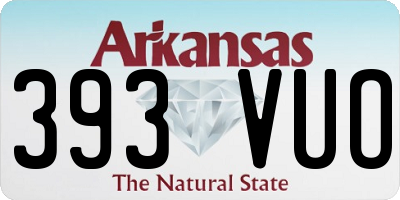 AR license plate 393VUO
