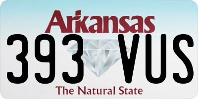 AR license plate 393VUS