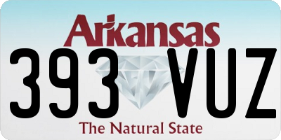 AR license plate 393VUZ