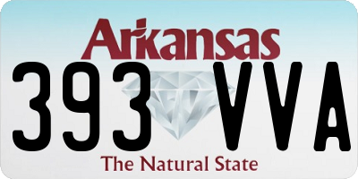 AR license plate 393VVA