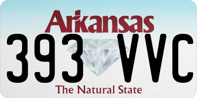 AR license plate 393VVC