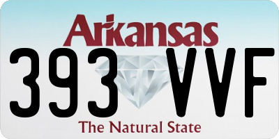 AR license plate 393VVF