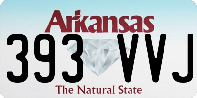 AR license plate 393VVJ