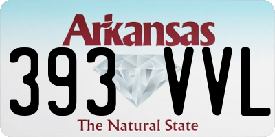 AR license plate 393VVL