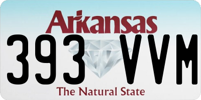 AR license plate 393VVM