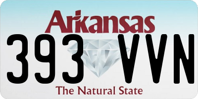 AR license plate 393VVN