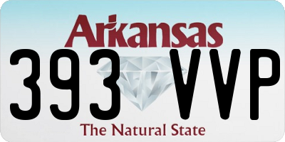 AR license plate 393VVP