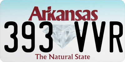 AR license plate 393VVR