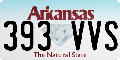 AR license plate 393VVS