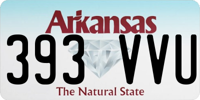 AR license plate 393VVU
