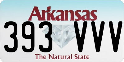 AR license plate 393VVV