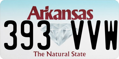 AR license plate 393VVW