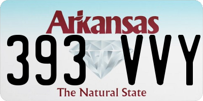 AR license plate 393VVY