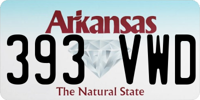 AR license plate 393VWD