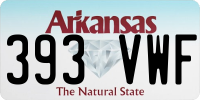 AR license plate 393VWF