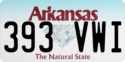 AR license plate 393VWI