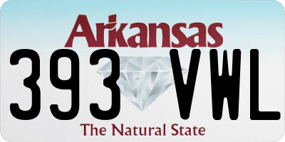 AR license plate 393VWL