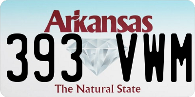 AR license plate 393VWM