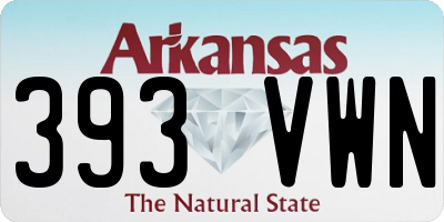AR license plate 393VWN