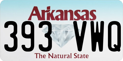 AR license plate 393VWQ