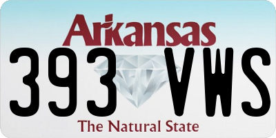AR license plate 393VWS