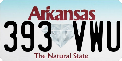 AR license plate 393VWU