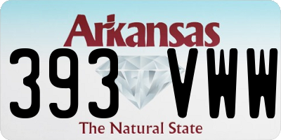AR license plate 393VWW
