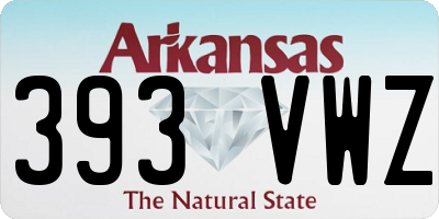 AR license plate 393VWZ