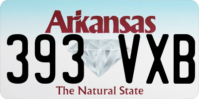 AR license plate 393VXB