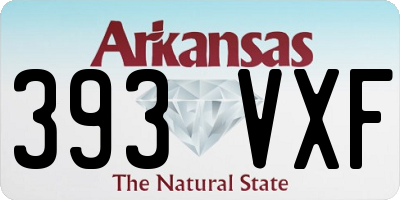 AR license plate 393VXF