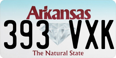 AR license plate 393VXK