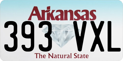 AR license plate 393VXL