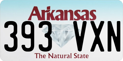 AR license plate 393VXN