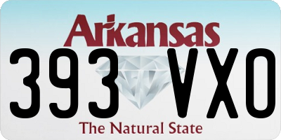 AR license plate 393VXO