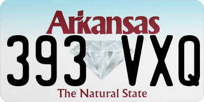 AR license plate 393VXQ