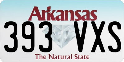 AR license plate 393VXS