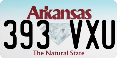 AR license plate 393VXU