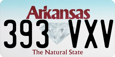 AR license plate 393VXV