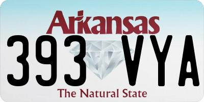 AR license plate 393VYA