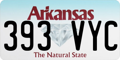 AR license plate 393VYC