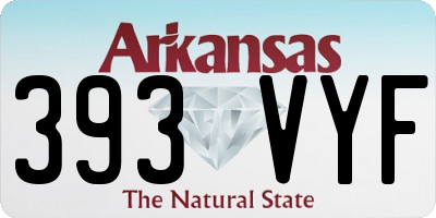 AR license plate 393VYF