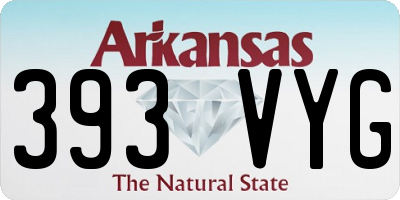 AR license plate 393VYG