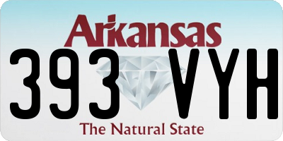 AR license plate 393VYH