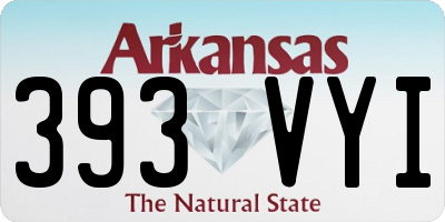 AR license plate 393VYI