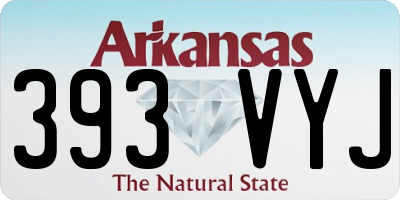 AR license plate 393VYJ