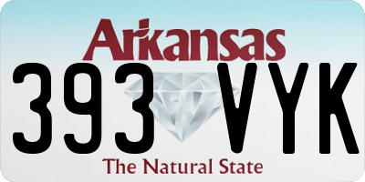AR license plate 393VYK