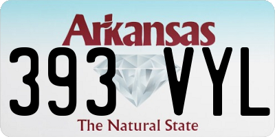 AR license plate 393VYL