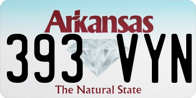 AR license plate 393VYN