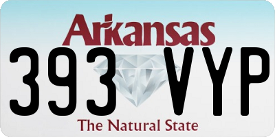AR license plate 393VYP